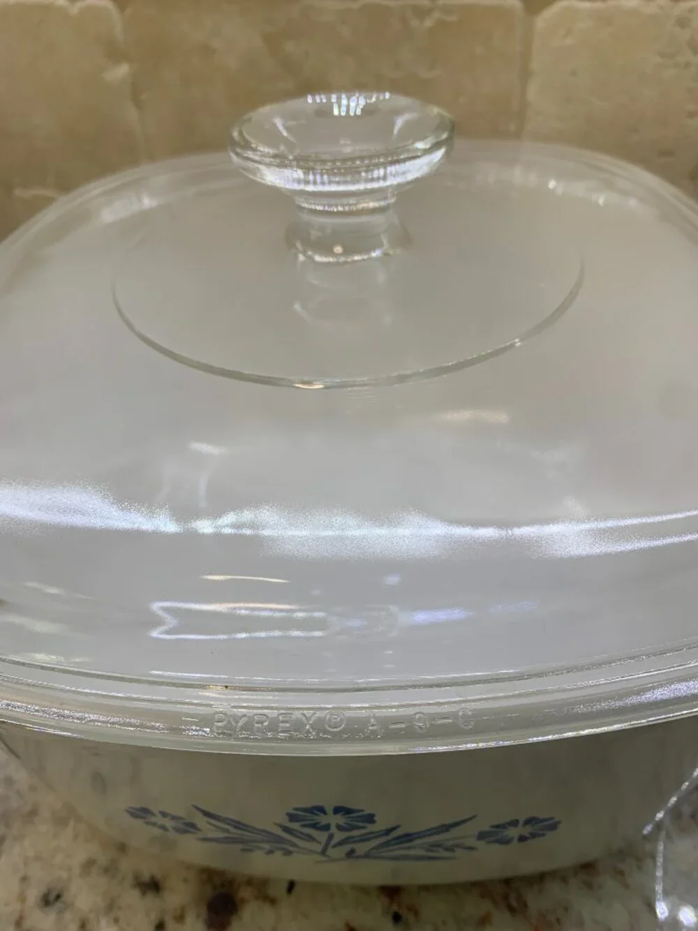 Vintage Corning Ware Blue Cornflower 3 QT. w/ lid A-3-B